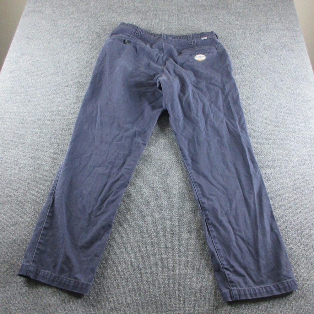 Rasco‎ FR Pants Mens 34x31 Blue Flame Resistant Chino Workwear Relaxed Fit